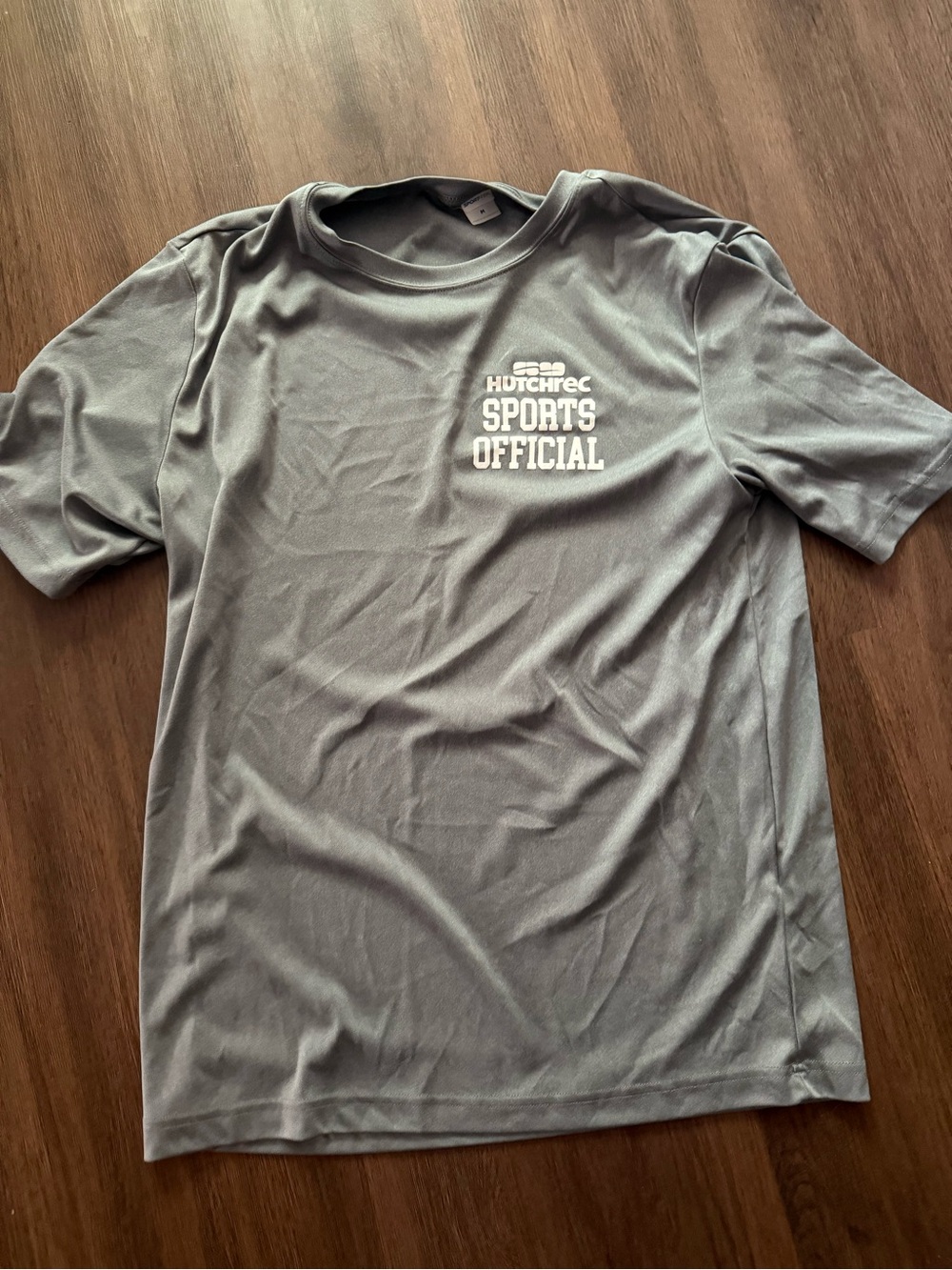 Hutch Sports Official Men's Gray Crew T-Shirt